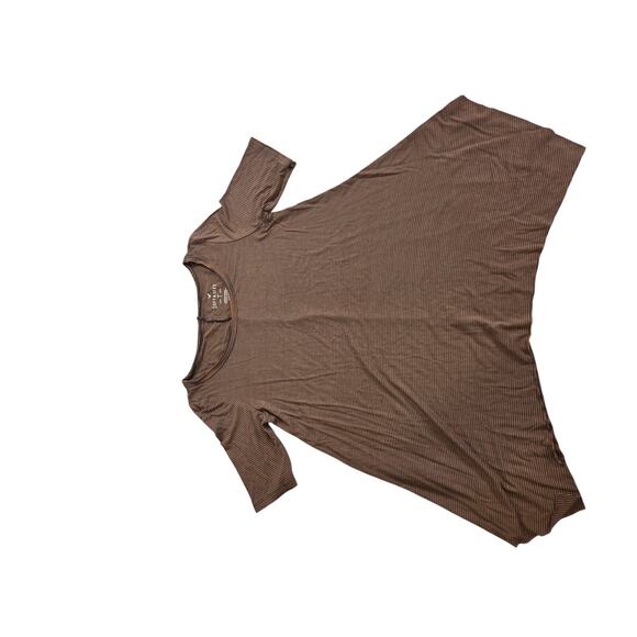 American Eagle Soft and Sexy Set of 4 shirts Striped Pink Purple Tan - Picture 3 of 16